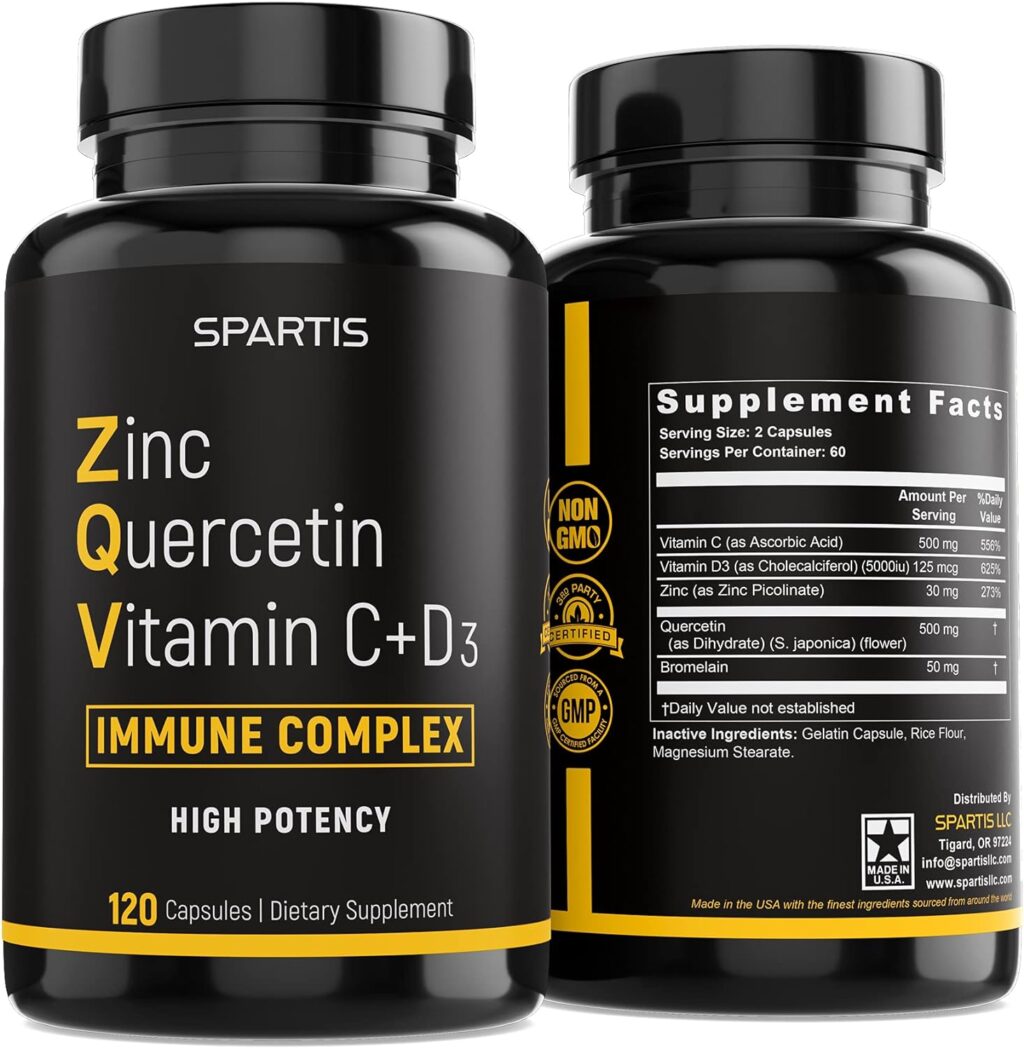 Zinc Quercetin 500mg with Vitamin C Vitamin D3 supplement in pakistan