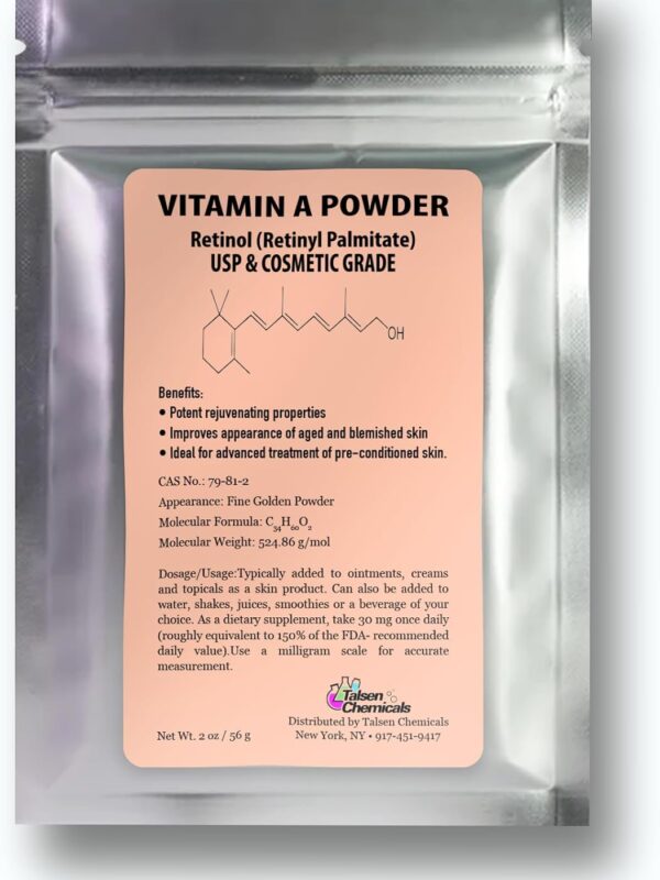 Vitamin A Powder Retinyl Palmitate supplement in pakistan