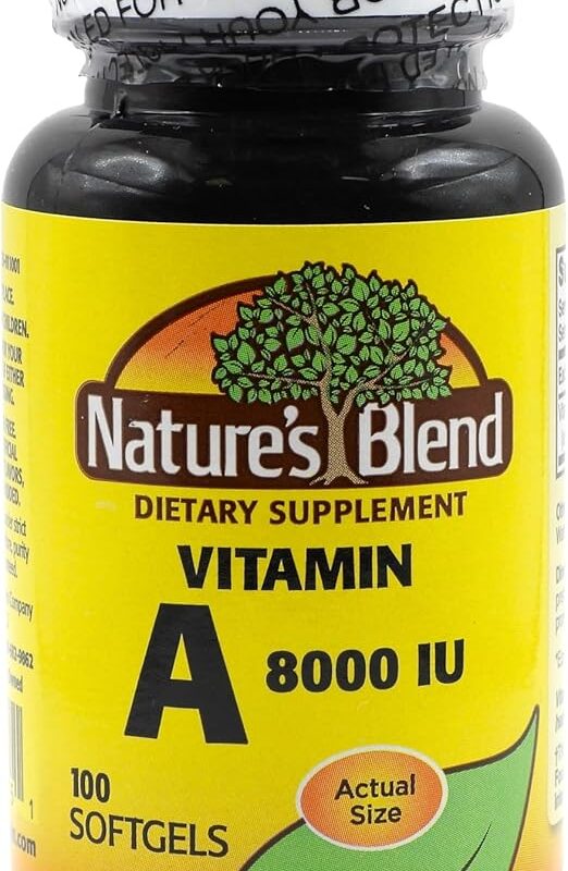 Nature's Blend Vitamin A 8,000 IU 100 Softgels in pakistan